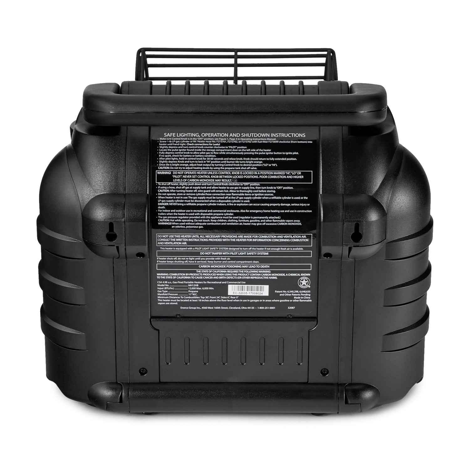 Mr. Heater MH12B 12000 BTU Hunting Buddy Portable Propane Gas Heater, Camo - VMInnovations