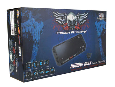 POWER ACOUSTIK BAMF-5500/1D 5500W MONO Amplifier - Open Box