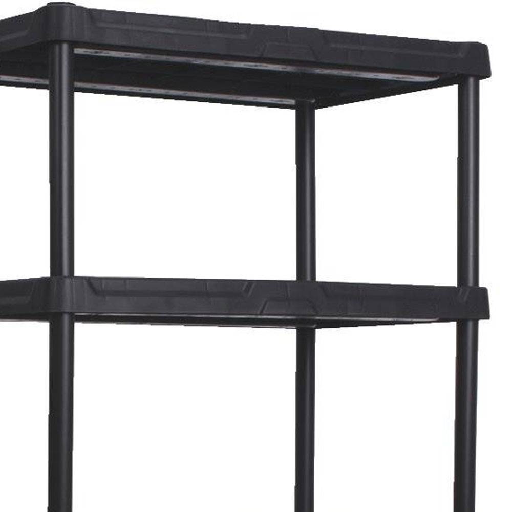 Contico 5-Tier Outdoor Storage Shelf + Life Story 20 Gallon Storage Tote (7)
