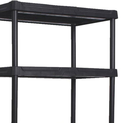 Contico 5-Tier Outdoor Storage Shelf + Life Story 20 Gallon Storage Tote (7)