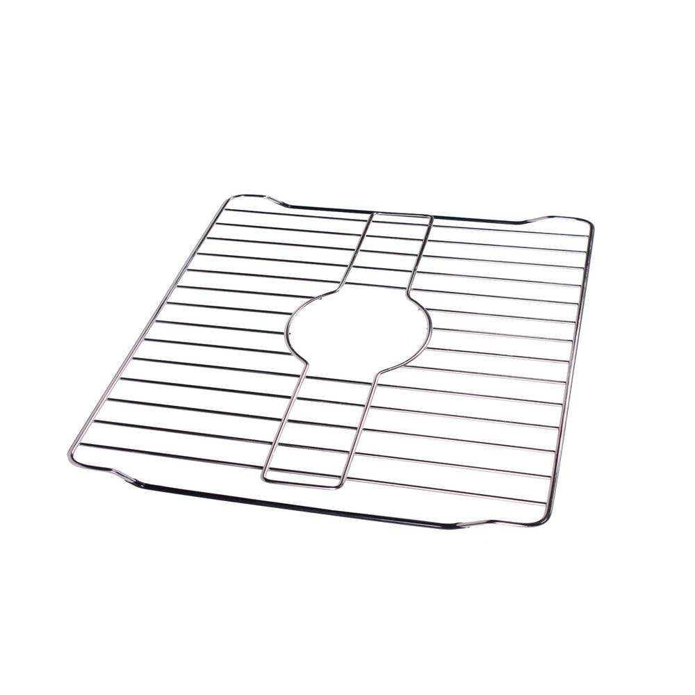 Home Basics Chrome Plated Steel Rust Resistant Sink Protector, Silver (Open Box)
