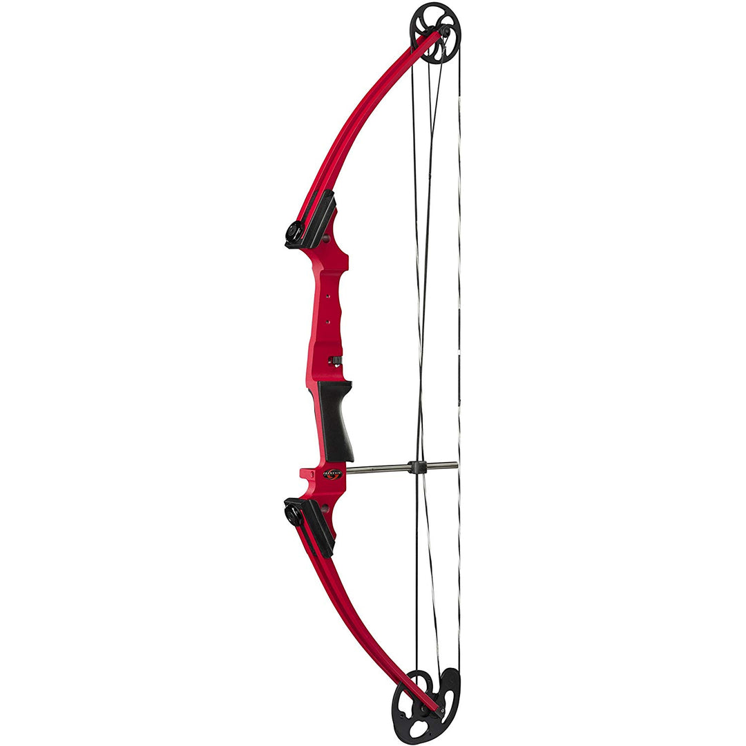 Genesis Archery Universal Red Compound Target Practice Bow, Left Hand (Open Box)