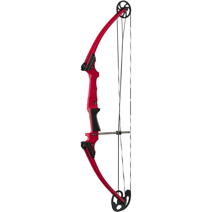 Genesis Archery Universal Red Compound Target Practice Bow, Left Hand (Open Box) - VMInnovations