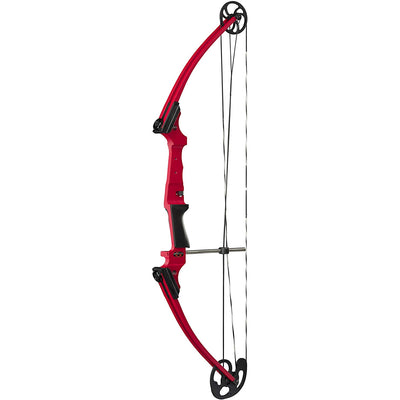 Genesis Archery Universal Red Compound Target Practice Bow, Left Hand (Open Box)