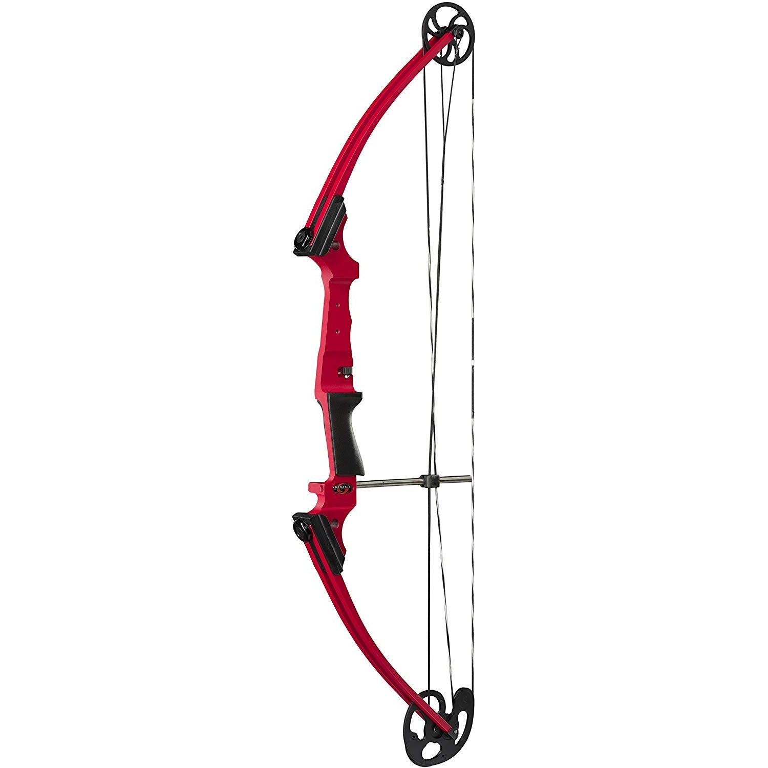 Genesis Archery Universal Red Compound Target Practice Bow, Left Hand (Open Box) - VMInnovations