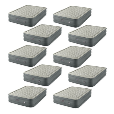 Intex PremAire Dream Support Air Mattress with Built-In Pump, Queen (10 Pack)