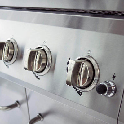 Dyna Glo DGE Series 62,000 BTU Propane 5 Burner Outdoor Grill, Stainless Steel