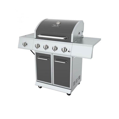 Dyna Glo 4 Burner LP Stainless Steel Outdoor & Backyard BBQ Gas Grill, Gunmetal