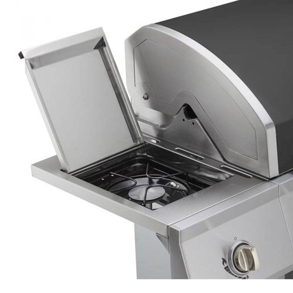 Dyna Glo 4 Burner LP Stainless Steel Outdoor & Backyard BBQ Gas Grill, Gunmetal