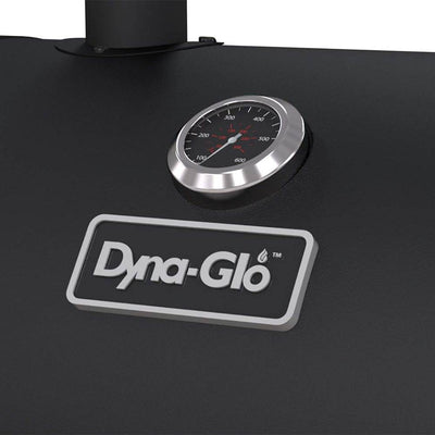 Dyna Glo Heavy Duty Outdoor Patio Portable BBQ Smoke Stack Charcoal Grill, Black