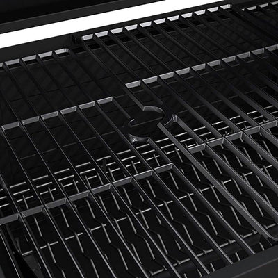 Dyna Glo Heavy Duty Outdoor Patio Portable BBQ Smoke Stack Charcoal Grill, Black