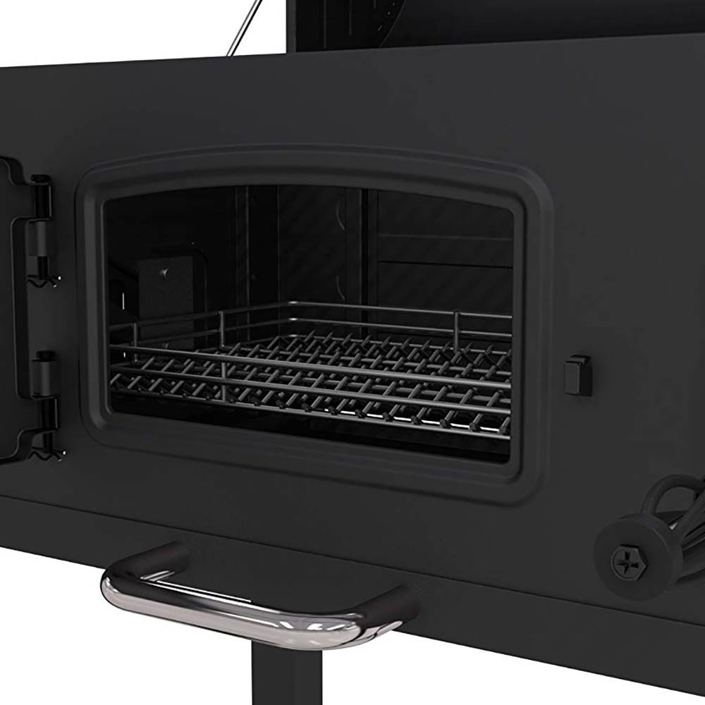 Dyna Glo Heavy Duty Outdoor Patio Portable BBQ Smoke Stack Charcoal Grill, Black