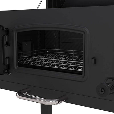 Dyna Glo Heavy Duty Outdoor Patio Portable BBQ Smoke Stack Charcoal Grill, Black