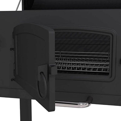 Dyna Glo Heavy Duty Outdoor Patio Portable BBQ Smoke Stack Charcoal Grill, Black