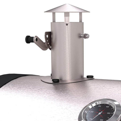 Dyna-Glo Heavy Duty Outdoor Patio Portable BBQ Charcoal Grill, Stainless Steel
