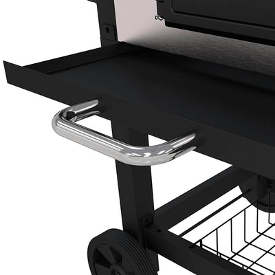 Dyna-Glo Heavy Duty Outdoor Patio Portable BBQ Charcoal Grill, Stainless Steel
