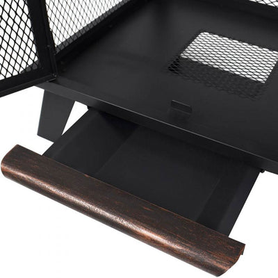 Pleasant Hearth Stratford Wood Burning Outdoor Backyard Patio Fire House Pit
