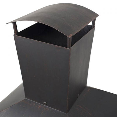 Pleasant Hearth Stratford Wood Burning Outdoor Backyard Patio Fire House Pit
