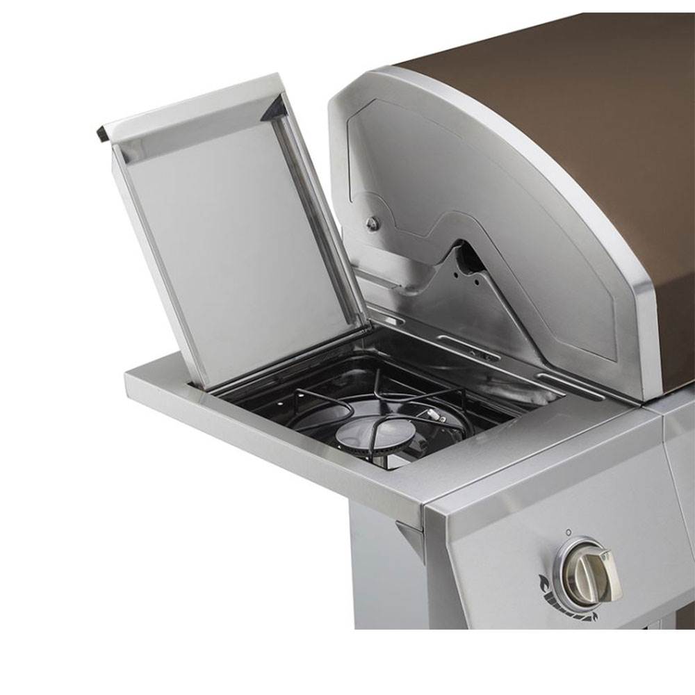 Dyna Glo 4 Burner LP Stainless Steel Outdoor & Backyard BBQ Gas Grill, Bronze