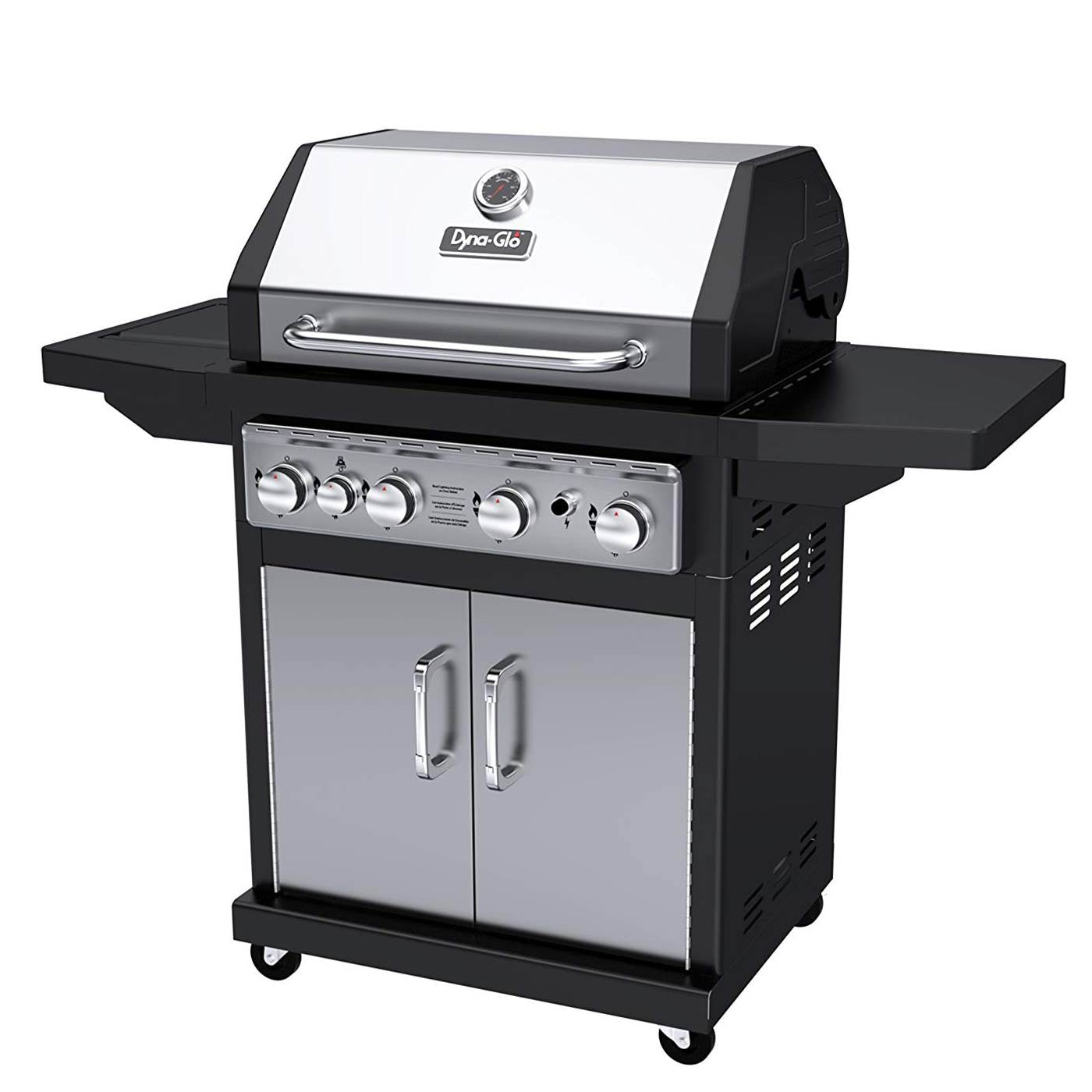 Dyna Glo DGE Series 60,000 BTU Stainless Steel Propane 4 Burner Outdoor Grill