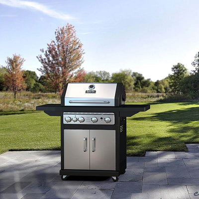 Dyna Glo DGE Series 60,000 BTU Stainless Steel Propane 4 Burner Outdoor Grill