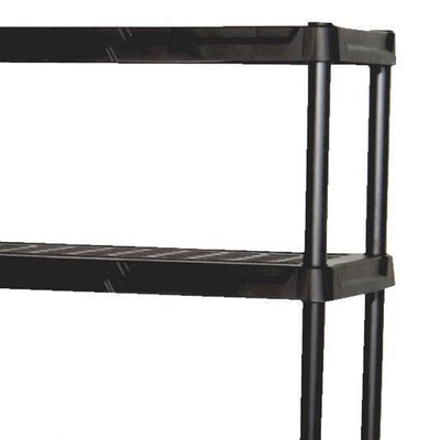 Contico 5-Tier Outdoor Storage Shelf + Life Story 20 Gal Storage Tote (7 Pack)