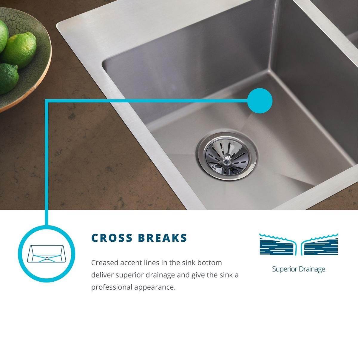 Elkay Crosstown 25.5" Rectangular Undermount Single Bowl Kitchen Sink (Open Box)