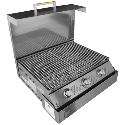Dimplex SGBBQ640TC 3 Burner Foldaway Steel Space Grill with Protective Cover