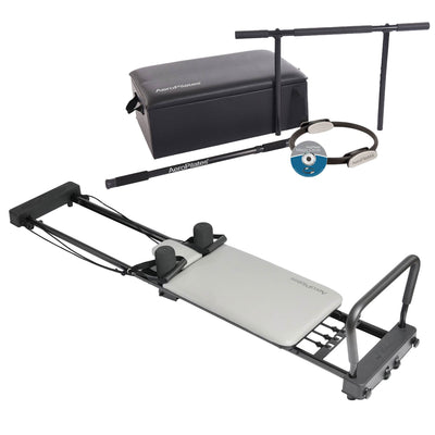 Stamina AeroPilates 287 Folding Pilates Workout Reformer Machine & Exercise Kit