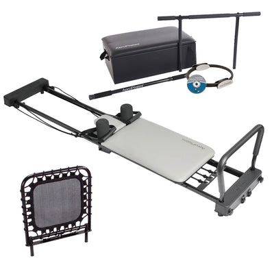 Stamina AeroPilates 287 Pilates Reformer Machine, Exercise Kit, & Trampoline Pad