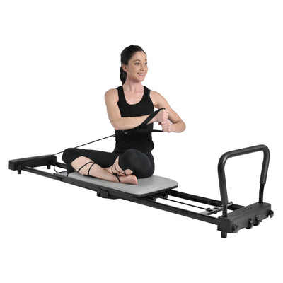 Stamina AeroPilates 287 Pilates Reformer Machine, Exercise Kit, & Trampoline Pad