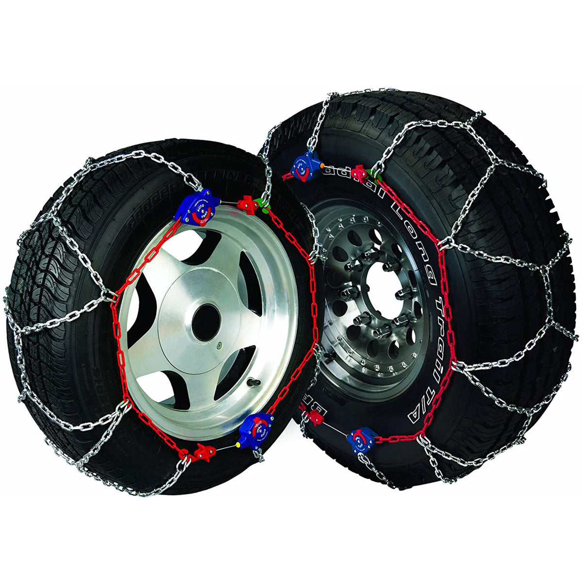 Auto-Trac Series 2300 Pickup Truck/SUV Traction Snow Tire Chains, Pair (2 Pack) - VMInnovations