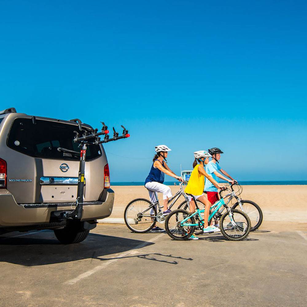 Allen Sports Wobble Free Hitch Deluxe 4 Bike Carrier Car Mount with Folding Arms