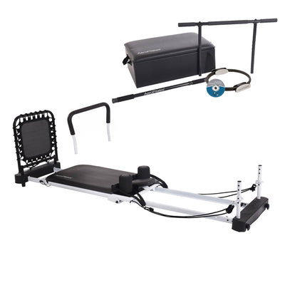 Stamina AeroPilates 5 Cord Fitness Reformer  Machine w/ Rebounder & Exercise Kit