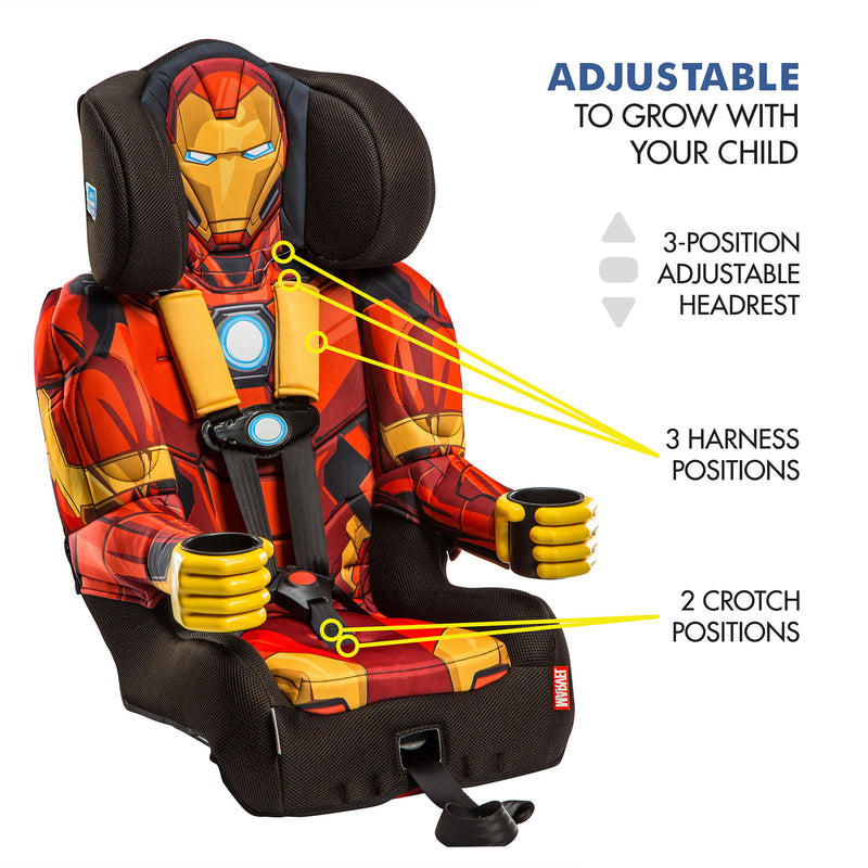 Kids Embrace Marvel Avengers Iron Man Harness Kids Booster Car Seat (Open Box)