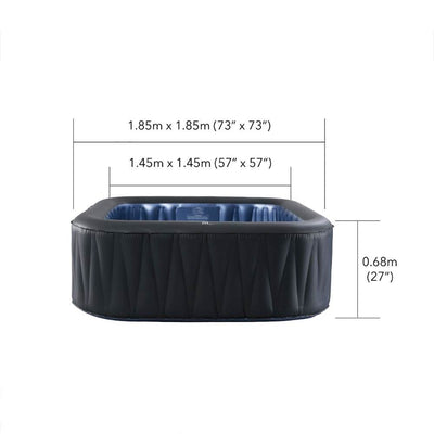 MSpa Tekapo Inflatable 6 Person Hot Tub Jet Bubble Massage Outdoor Spa | D-TE06