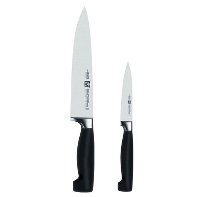 Zwilling JA Henckels Four Star 2 Piece The Must Haves Friodur Blade Knife Set