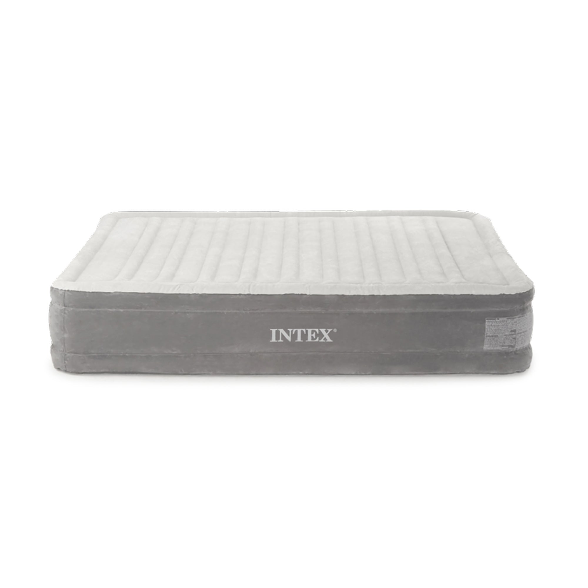 Intex PVC Dura-Beam Series Mid Rise Airbed with Built In Electric Pump, Full