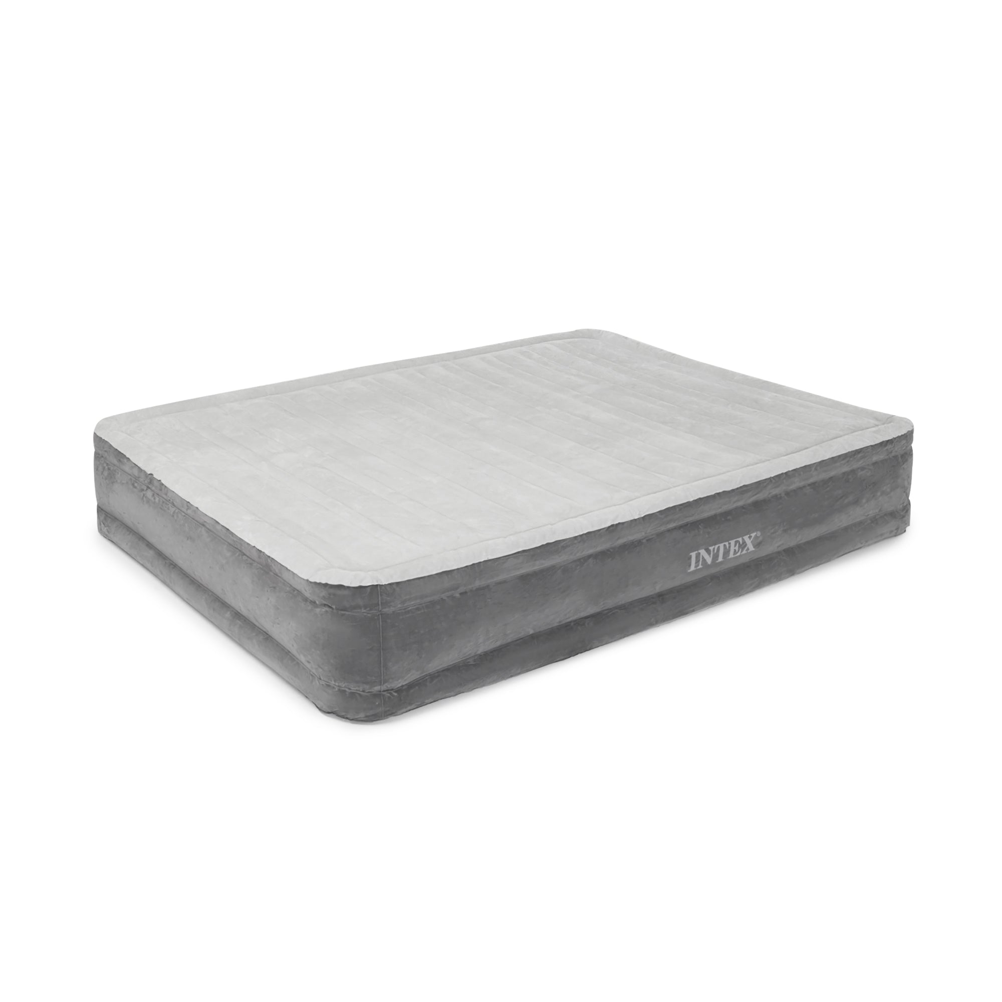 Intex PVC Dura-Beam Series Airbed with Built In Electric Pump, Queen (Open Box)