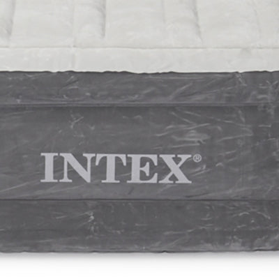 Intex PVC Dura-Beam Series Airbed with Built In Electric Pump, Queen (Open Box)
