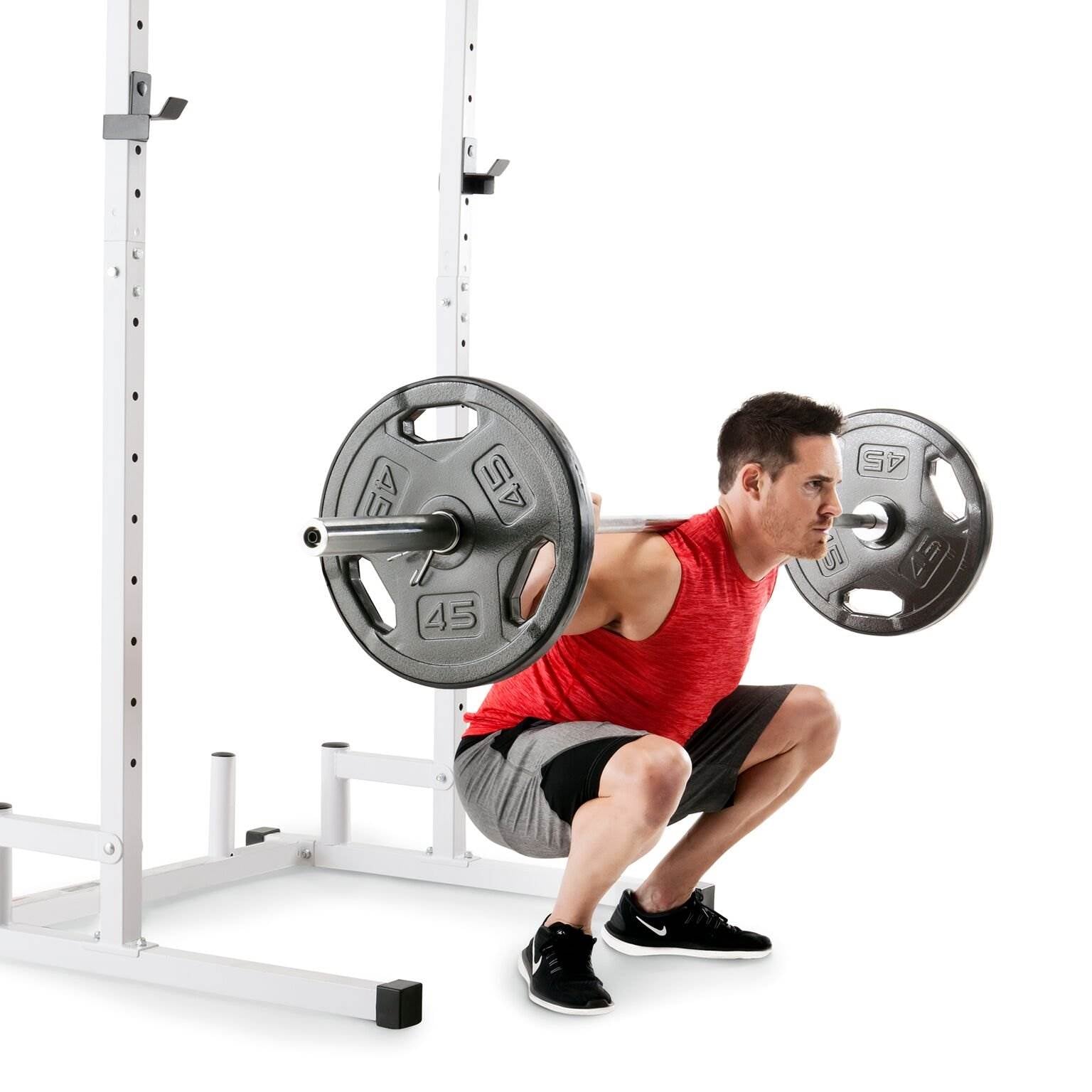Marcy Deluxe 3 Tier Dumbell Rack Stand + Weight Bench + Freeweight Dumbells