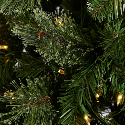Home Heritage 5' Artificial Cascade Cashmere Christmas Tree w/ Lights (Open Box)