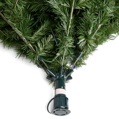 Home Heritage Cascade Quick Set 5 Foot Artificial Christmas Tree Prelit 250 LEDs