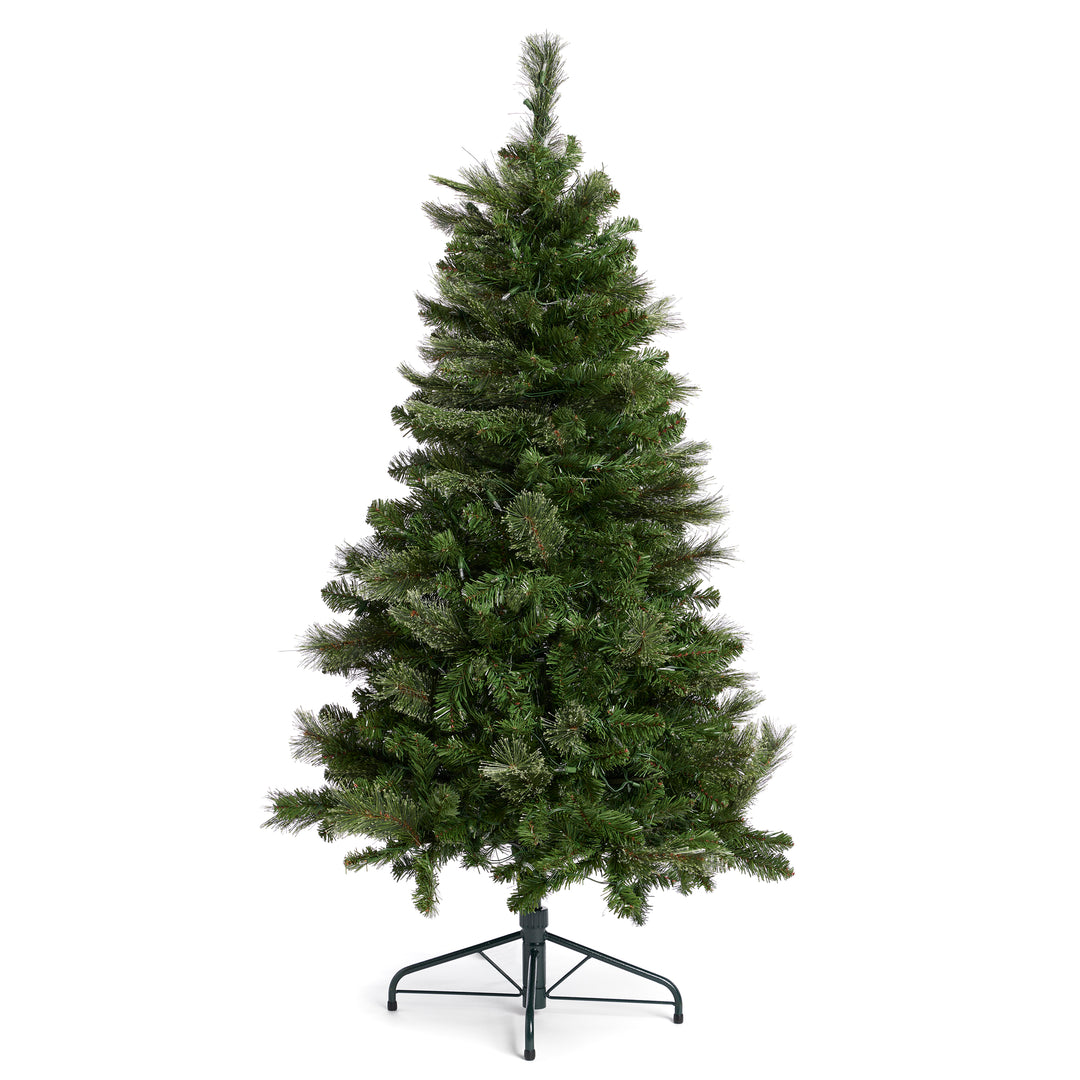 Home Heritage Cascade Quick Set 5 Foot 250 LED Pre-Lit Christmas Tree (Used)