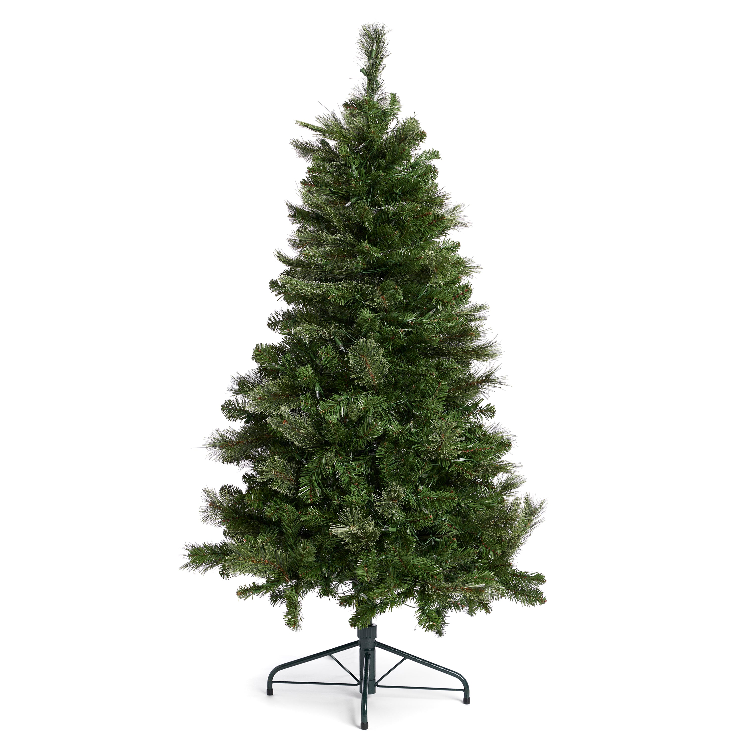 Home Heritage 5' Artificial Cascade Cashmere Christmas Tree, Lights (For Parts)