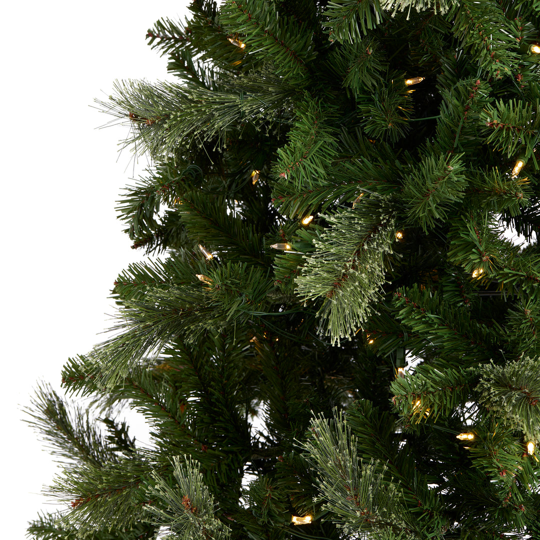 Home Heritage Cascade 9 Ft Artificial Christmas Tree Prelit w/ 500 Color Lights - VMInnovations