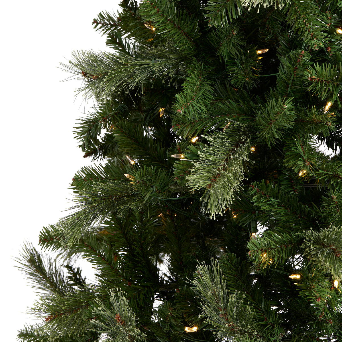 Home Heritage 9' Cascade Cashmere Christmas Tree and Changing Lights (For Parts)