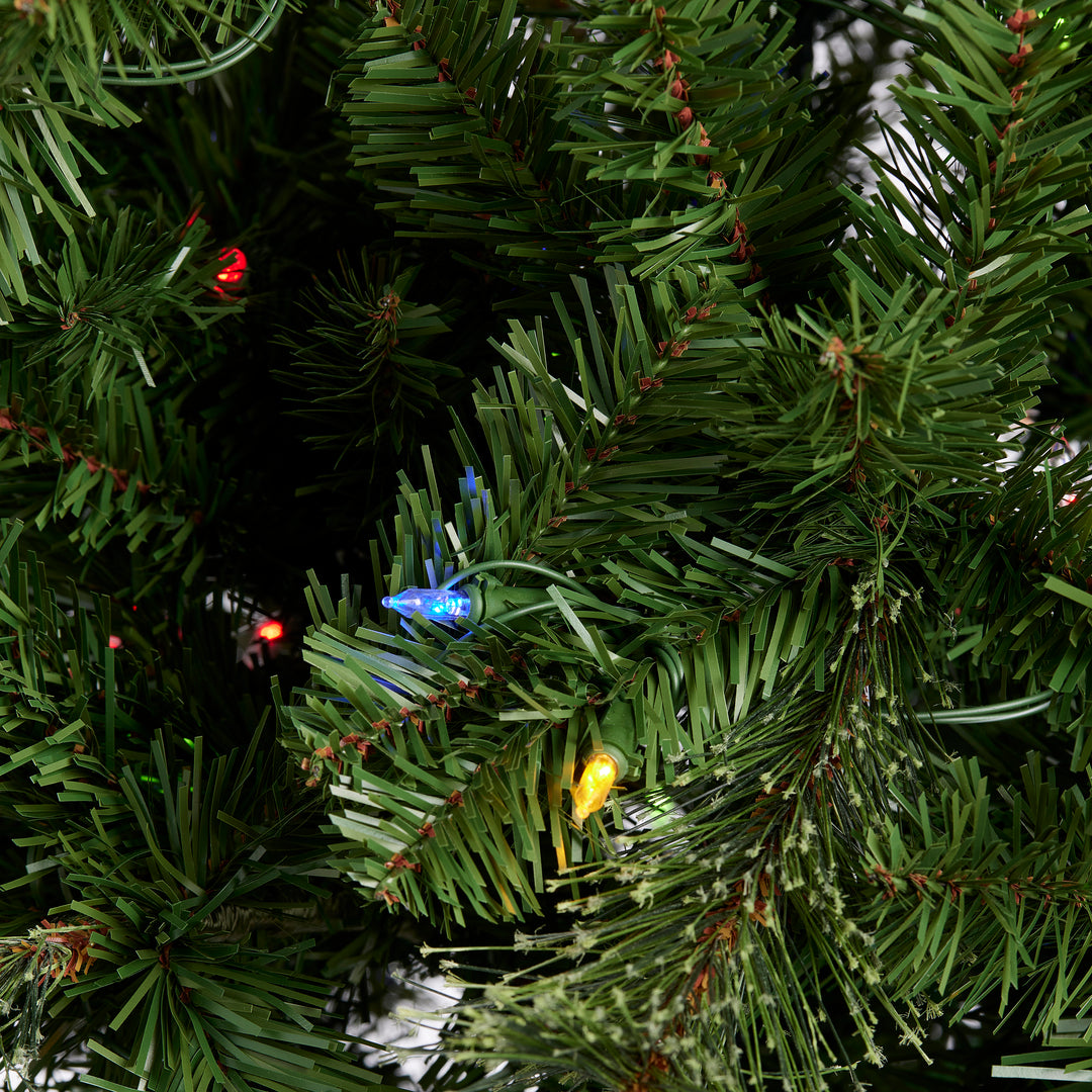 Home Heritage Cascade 9 Ft Artificial Christmas Tree Prelit w/ 500 Color Lights - VMInnovations