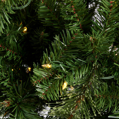 Home Heritage 9' Cascade Cashmere Christmas Tree and Changing Lights (For Parts)