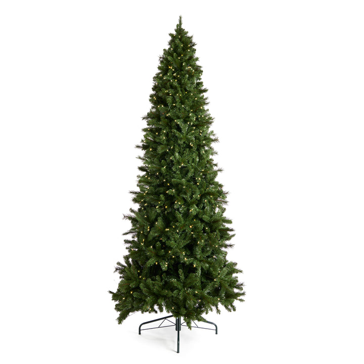 Home Heritage 12' Cascade PVC Christmas Tree & Changing LED Lights (Open Box)